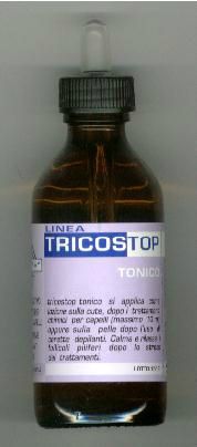 LOZIONE IN GOCCE TONICO
€.18,00

CALMANTE-LENITIVO-RIACIDIFICANTE

PER  CORPO - CUTE - CAPELLI

NON CONTIENE CONSERVANTI CHIMICI

TRICOSTOP TONICO SI APPLICA COME LOZIONE

SULLA CUTE, DOPO  I  TRATTAMENTI  CHIMICI PER

CAPELLI  (MASSIMO  10 ML.) OPPURE  SULLA PELLE

DOPO L’USO DI CERETTE DEPILANTI. CALMA E

RILASSA I FOLLICOLI PILIFERI DOPO LO STRESS

DEI TRATTAMENTI.

INGREDIENTI: ACQUA, ALCOHOL DEN,

PROPILENE GLICOL ANTHEMIS NOBILIS,

MELISSA OFFICINALIS, LAVANDULA  ANGUSTIFOLIA,

EUCALIPTUS GLOBULUS, MENTHA PIPERITA,
MENTHOLUM, CYTRIC ACID, PROPOLIS CERA, PARFUM.

Broadway cosmetic  s.a.s.

via  Rivette n°20,  cap.10073  Ciriè, fraz. Devesi Torino (Italy)

Tel.+390115369042.Tel.+390115505215.Fax.+3901109652027.