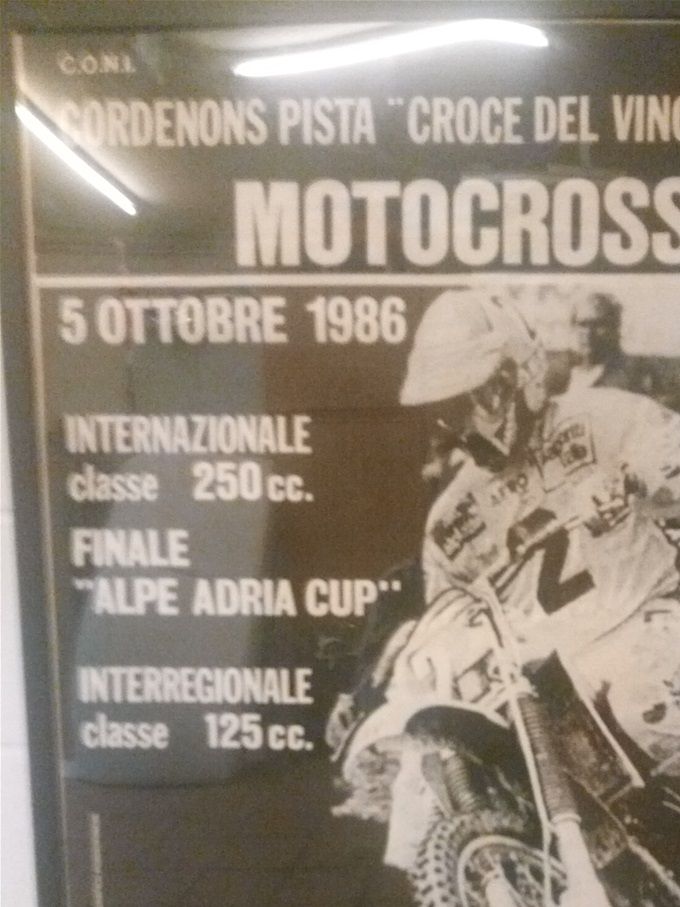 Un manifesto di gara del 1985. Gara Internazionale e finale dell'Alpe Adria Cup