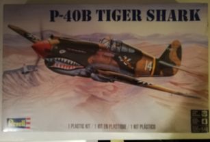 P-40B Tiger Shark.Revell. Ej i lager.