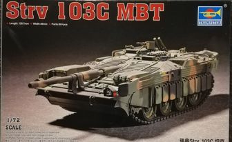 Strv 103C MBT. Trumpeter 1/72. 200kr.