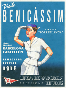 Cartel Tintoré Línea Barcelona Castellón reducido
