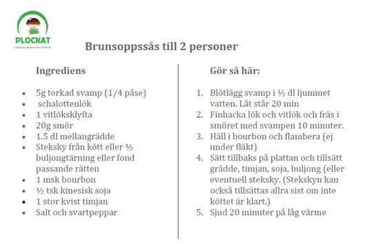 brunsoppssås