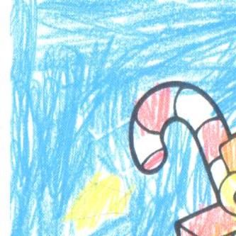 Christmas card by Harvey Ó Chléirigh-Lynch aged 7