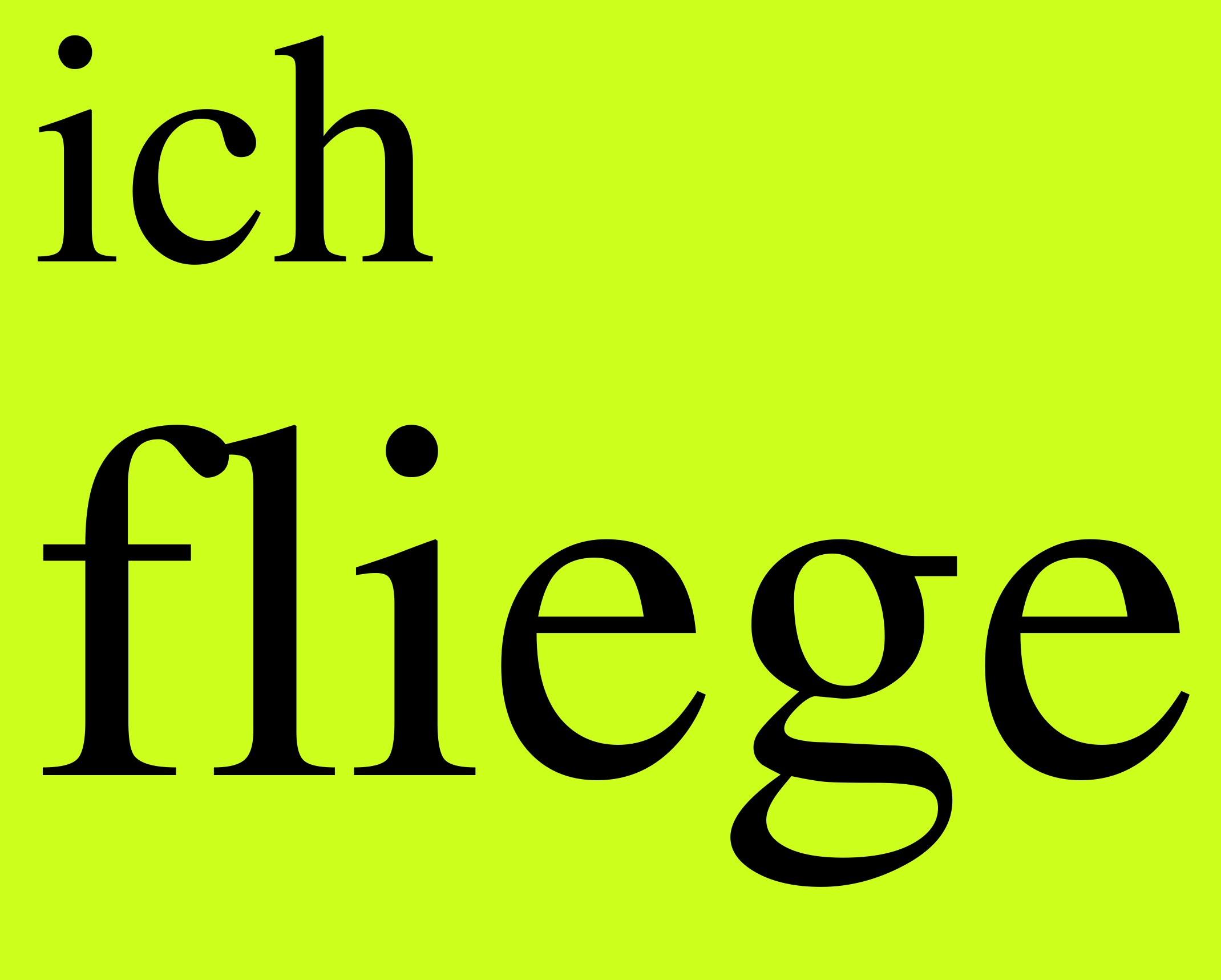 3 ich fliege