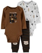 24M. Set de pantalón y bodys de algodón 165.000 el pack