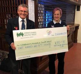 2022 Men's Charity presentation to Children's Hospice South West