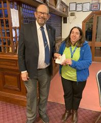Men's Charity Presentation to Great Western Air Ambulance Charity
