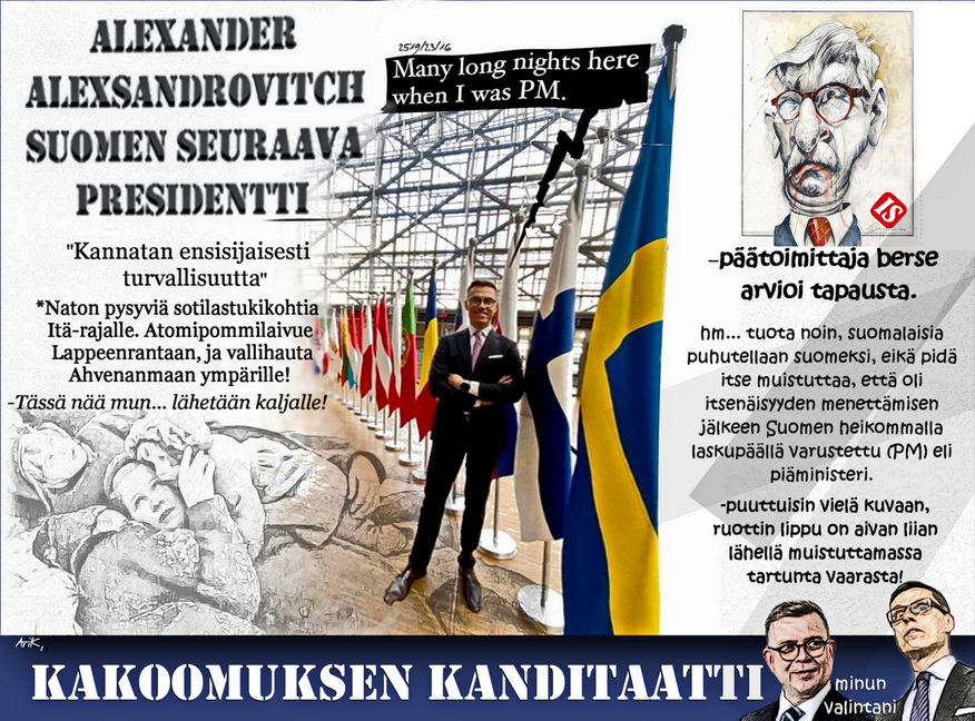 Alexander Stubb-Sotaraivo mieleltään
