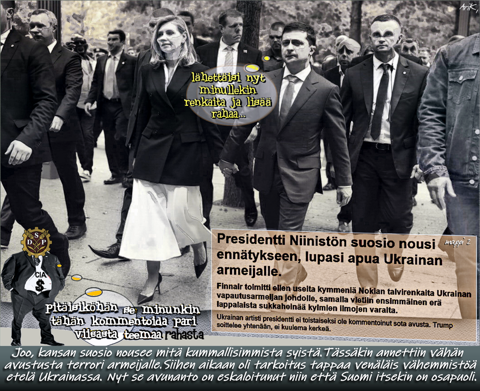 Ukrainan apu-Niinistö-Zelensky-Donald Trump-Putin-Nokian renkaat-Finnair