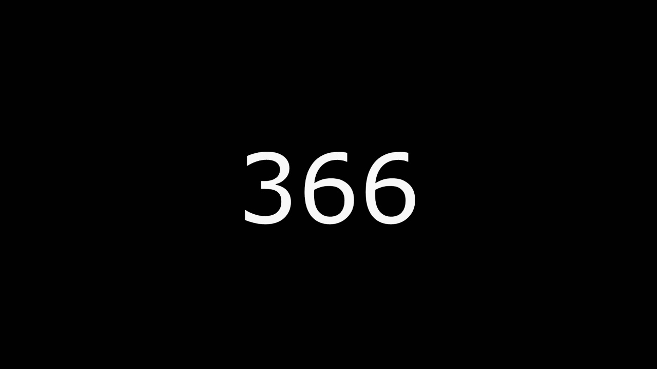 Video still from 366 Photographs by Bo G Svensson.