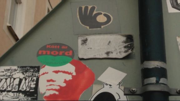 Video still from One Way Elevator by Bo G Svensson