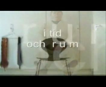 Video still from Att Resa by Bo G Svensson