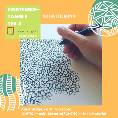 Zentangle Kursdaten Einsteiger Schattierung