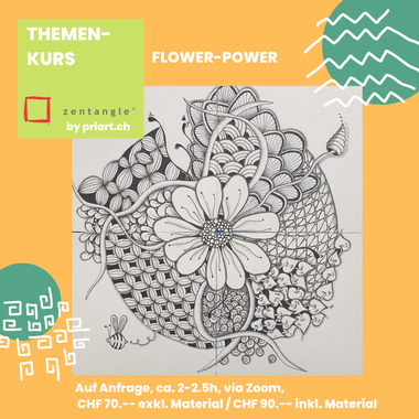 Zentangle Kursdaten Flowerpower