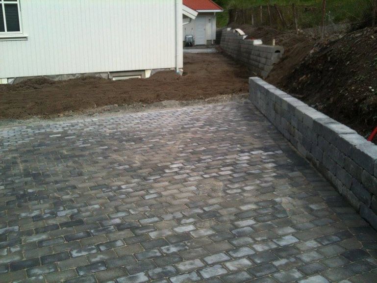 Holmgaard gråmix mur og belegg