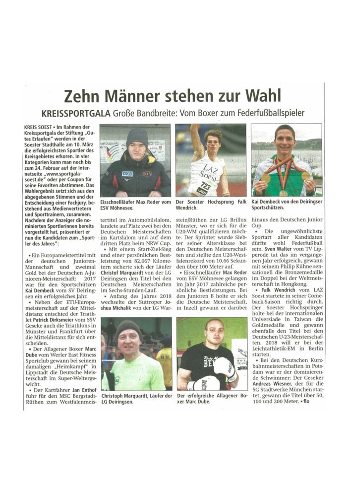 Marc Dube Profiboxer Kreis Soest