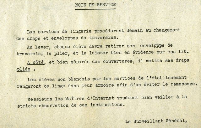 C'était comme ça ........ il y a 55 ans 