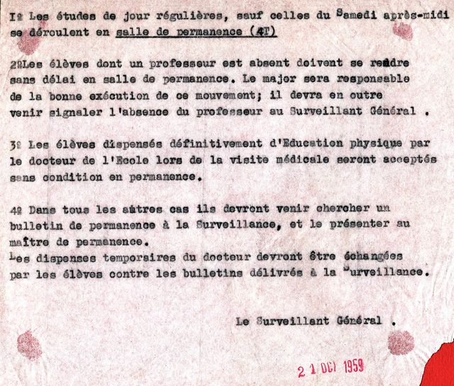 Qu'en serait-il aujourd'hui ? ?
A noter que le major n'avait pas la bonne place .... c'était sans doute la récompense !!!