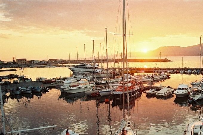 Le port de plaisance de Propriano en fin de journée