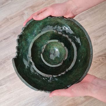 Schalenset 'MOSS' voor een bedrijf gemaakt