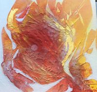 Q´ente Atelje - Eva Wirén EMBRYO akryl 20x20  2017 .