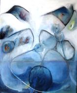 Q´ente Atelje Eva Wiren FÖRLOSSNING 56x60 2015