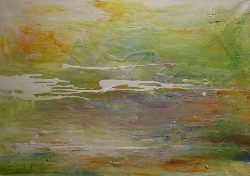 Q´ente Atelje Eva Wiren SUMMER 50x70 akryl 2019
