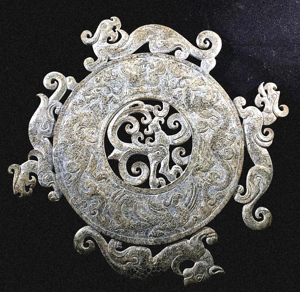 中国　古玉　超大きい玉壁　R97-2 中国 古玉 超大きい玉壁 R97-2 美術品・アンティーク・コレクション