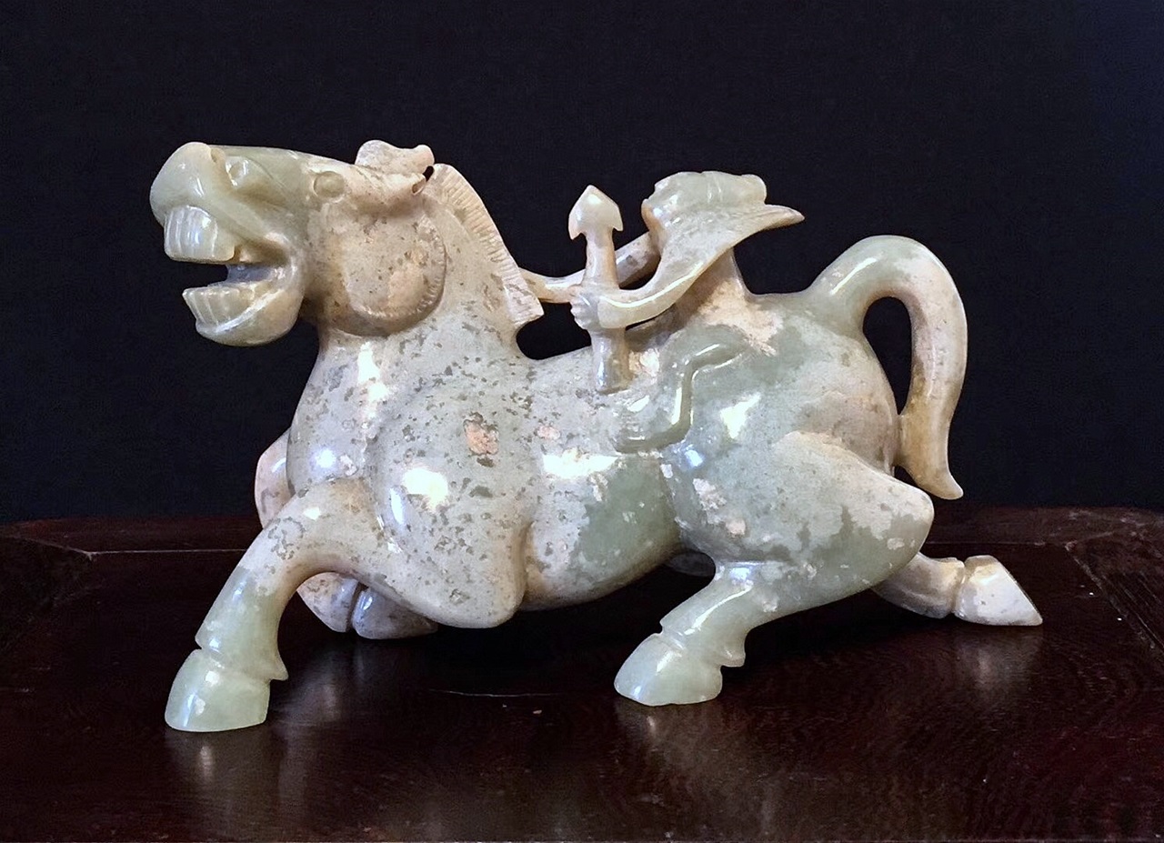 古玉　砡製 人物像 彫刻 古砡　アンティーク　中国 二十，高古玉器- 人（神）物圆雕2 | qingyuejuny.com