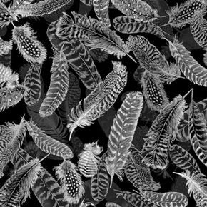 Feathers svart