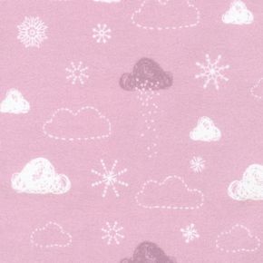 Flanell rosa moln