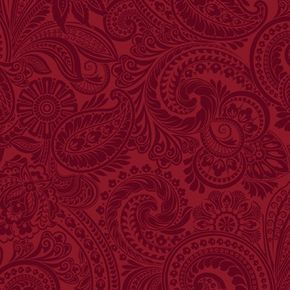 Paisley röd