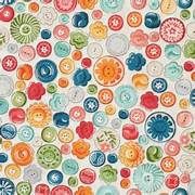 Sewing Room Buttons vit