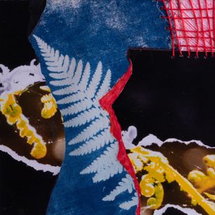 Mixed media - cyanotype/fotografie/katoen