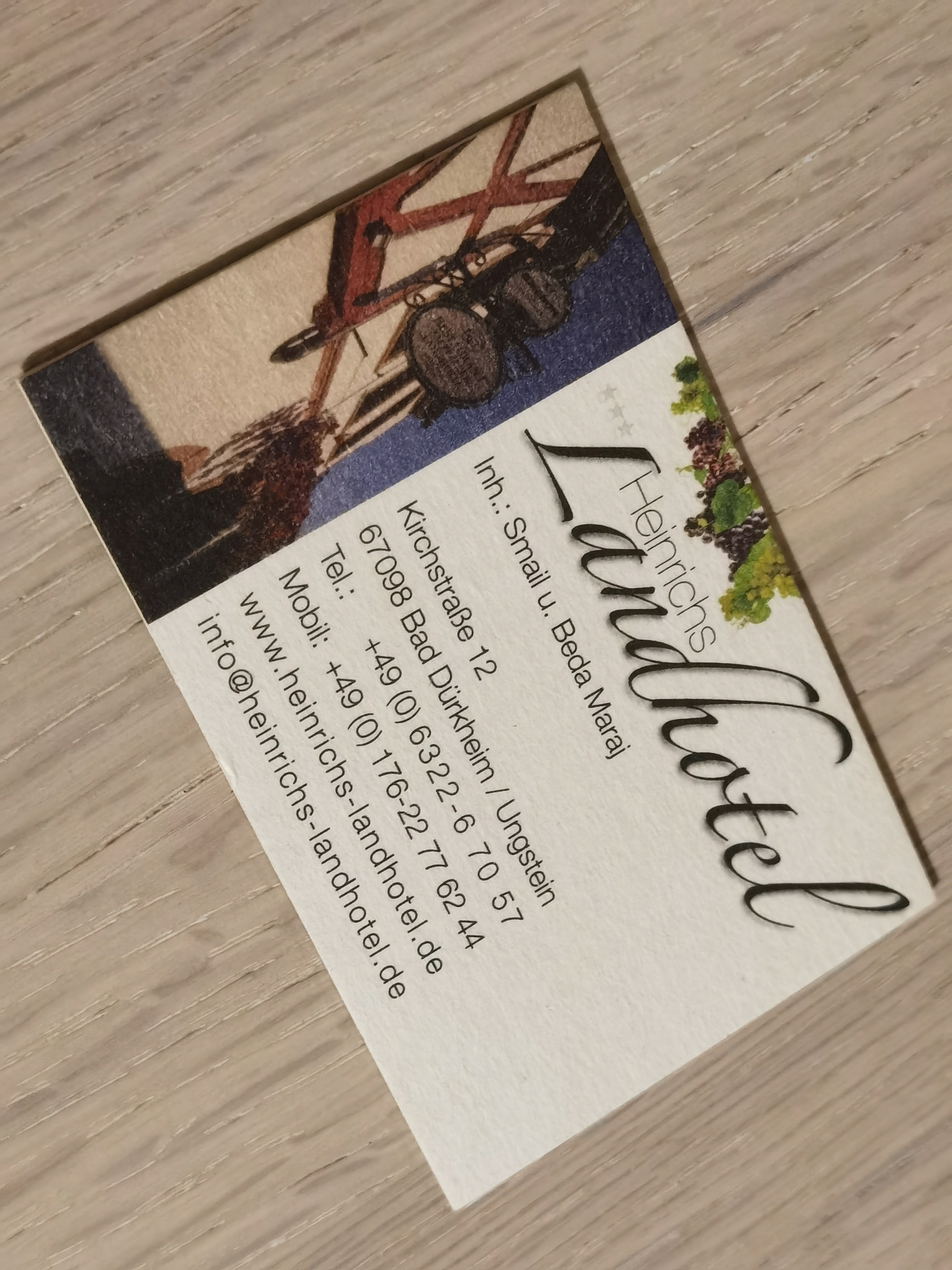 Visitenkarte Titel