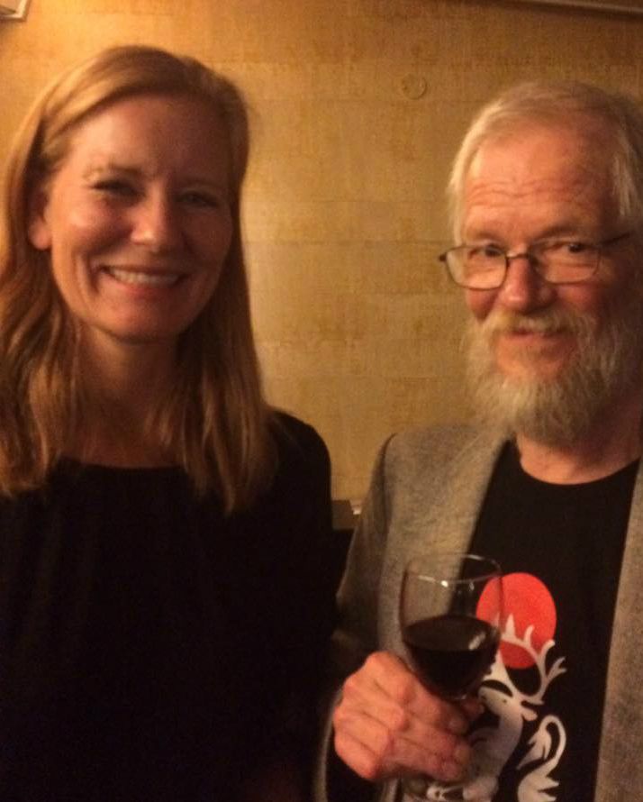 Sammen med leder i Musikkteaterforum, Henriette Myhre, etter tildelinga av æresprisen.
