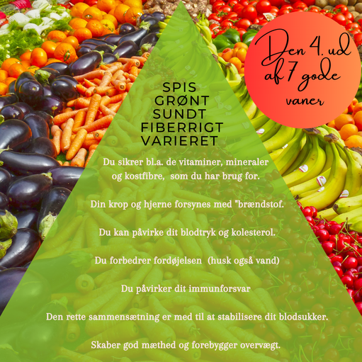Spis grønt, sundt, fiberrigt  og varieret