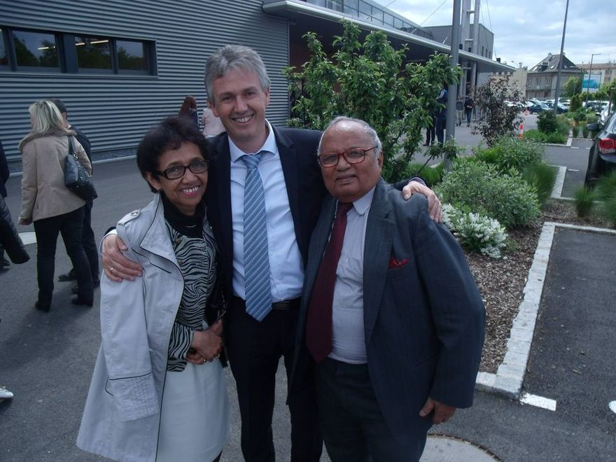 Notre joie de fêter avec Pasteur Samuel Peterschmitt les 50 ans de la Porte Ouverte Chrétienne de Mulhouse en 2016