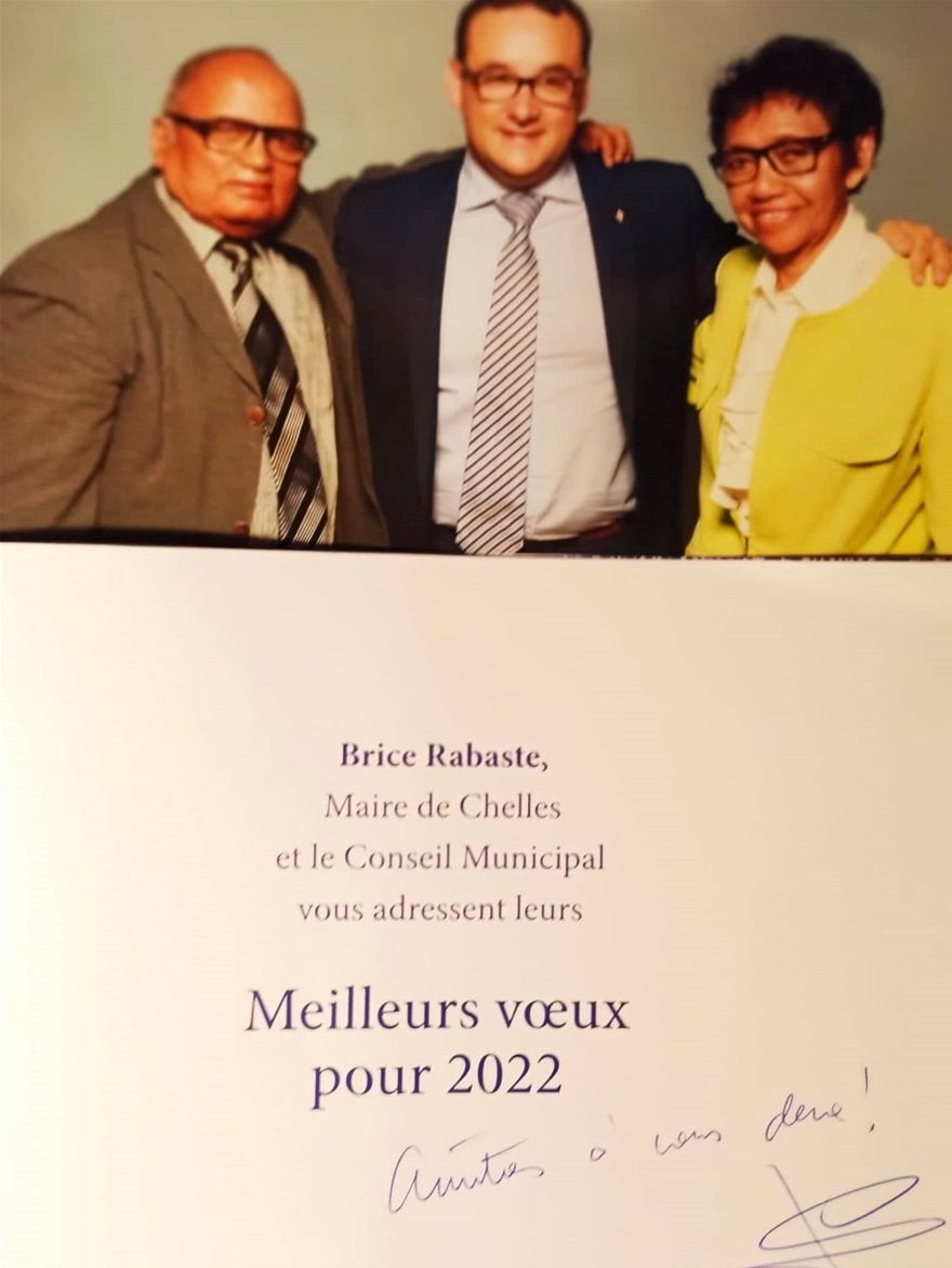 Bonne Année 2022  de Brice RABASTE , Maire de Chelles