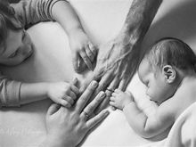 photos de liens familiaux à l'arrivée de bébé