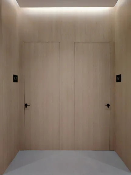 reforma integral clínica_salas de exploración-panelado