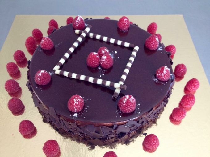 Croustillant chocolat framboise