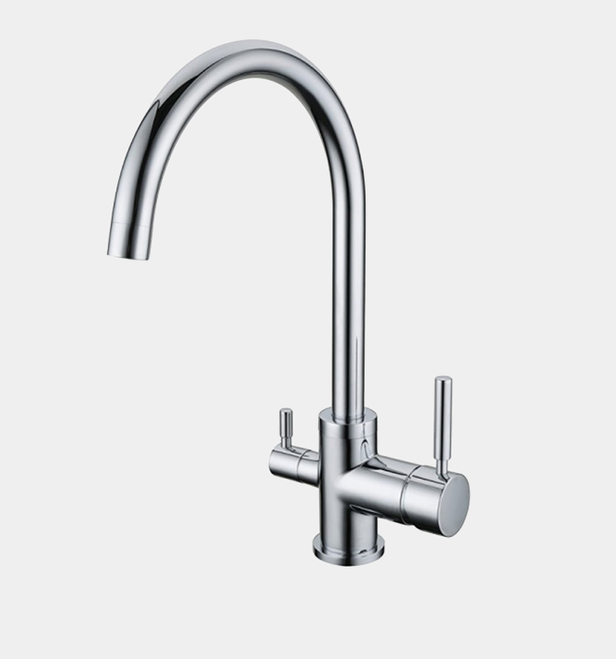 Ø50 mm 3-Vejs vandhane i Forkrumet Rustfrit stål - Dette armatur anvendes sammen med Omvendt Osmose.