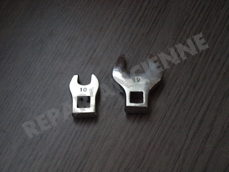 Silverline 111508 - Jeu De 10 Têtes De Clés à Fourche 10-19 Mm Pour Clé à Cliquet 3/8"