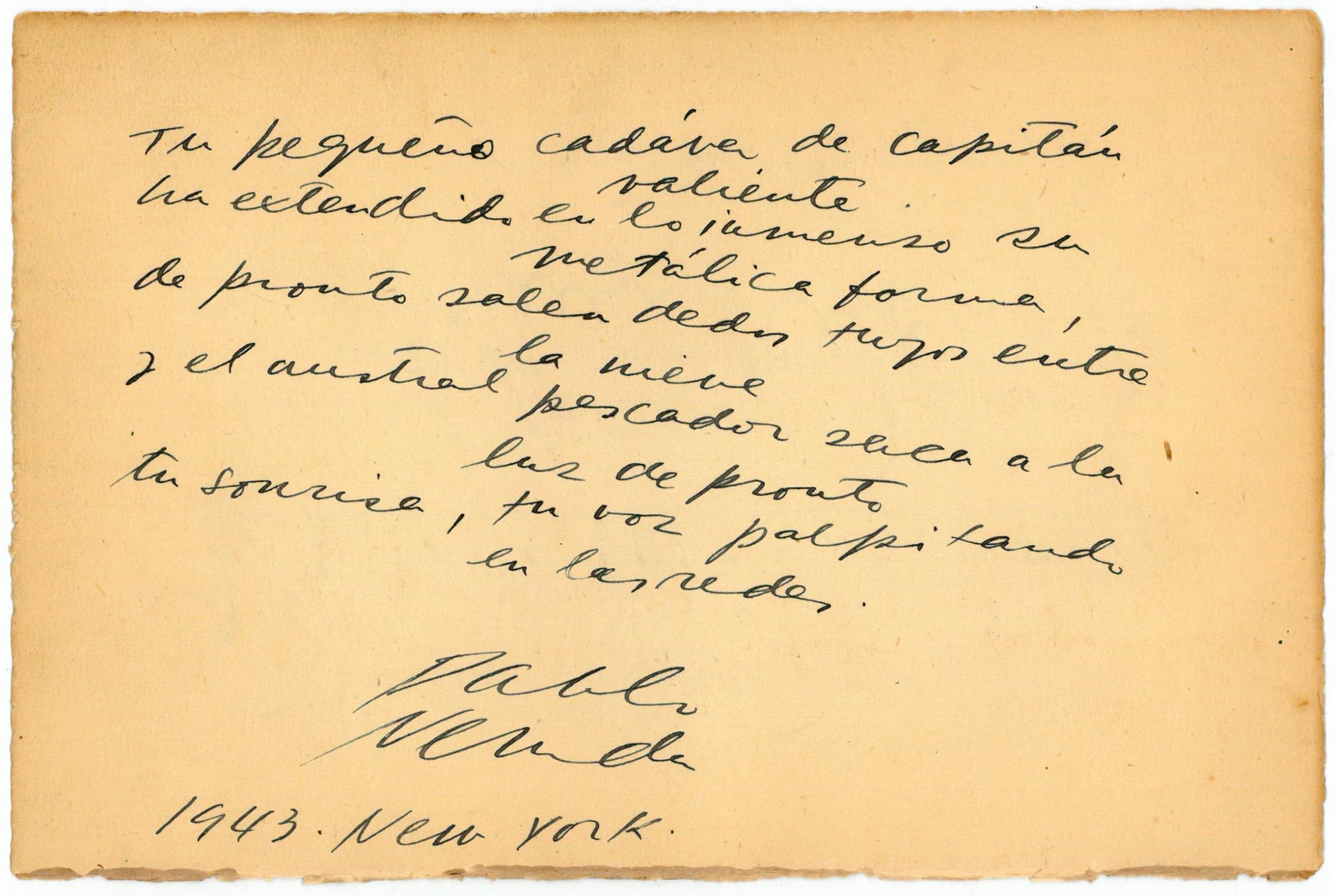 Poema firmado