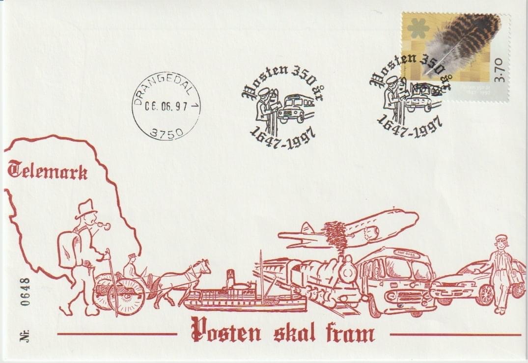 Jubileumstur for Posten i 1997.