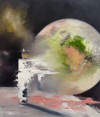 Divisione del tempo Nr. 27 - Öl auf Leinen - 65 x 55 cm - 2022