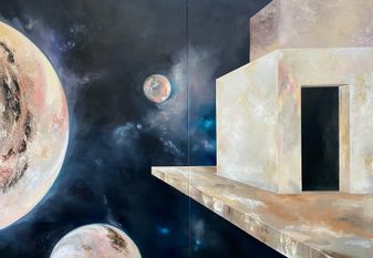 Il suono del tempo Nr. 18 - Öl auf Leinen - 280 x 400 cm - 2022