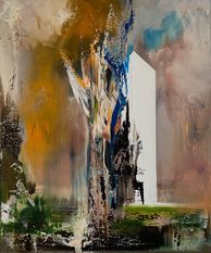 Manifesto del tempo Nr. 7 - Öl auf Leinwand - 60 x 50 cm - 2020