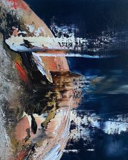 Oltre il tempo Nr. 50 - Öl auf Leinwand - 41 x 31 cm - 2021